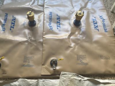 2 gebrauchte 50 Gallonen ATL Petro-Flex® Kissen-Stil Marine Range Erweiterung Kraftstoffblase