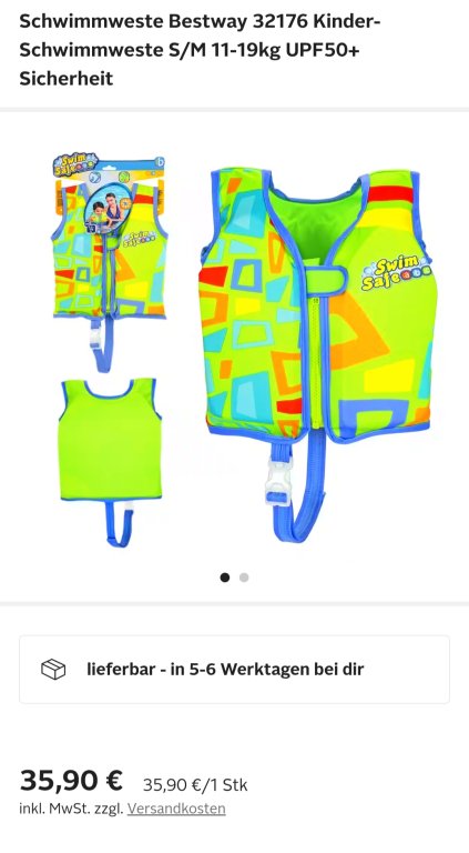 2 children's life jackets