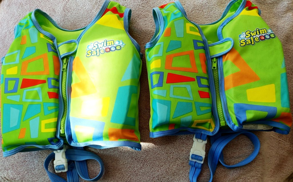 2 children's life jackets