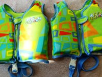 2 children's life jackets