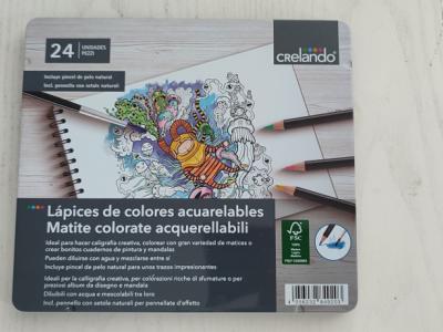 24 Lápices de Acuarela Crelando
