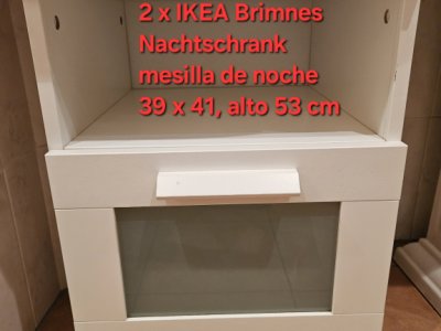 2x mesitas de noche IKEA Brimnes
