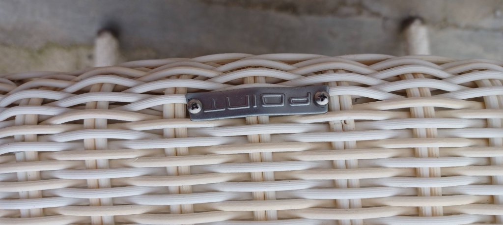 4 Sillones jardín en blanco marca point.