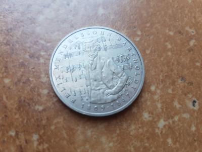 Moneda de 5 DM "Felix Mendelssohn Bartholdy" 1984