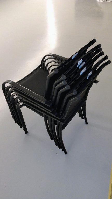 6 New black chairs