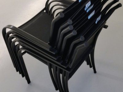 6 New black chairs