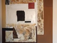 Imagen acrílica con materiales naturales