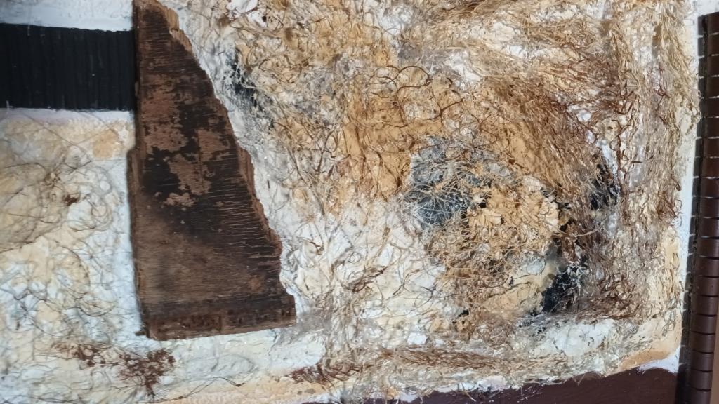 Imagen acrílica con materiales naturales