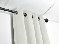 Acoustic curtain by ACOUSPANEL, white/cream