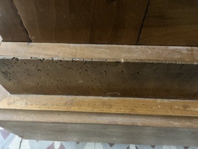 Armario antiguo de madera de cerezo – trabajo artesanal macizo, original, c. s. XIX – desmontable