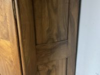 Armario antiguo de madera de cerezo – trabajo artesanal macizo, original, c. s. XIX – desmontable