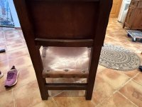 Antique Spanish Leather Armchair