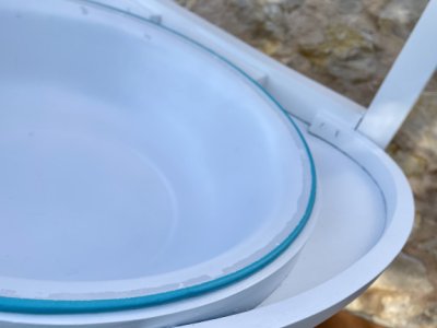 Antiguo lavabo con cuenco y jarra. ¡Pieza única decorativa!