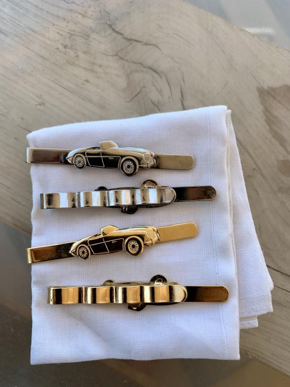 Austin-Healey alfileres de corbata chapados en oro y plateados Oldtimer Classic Car Automobilia