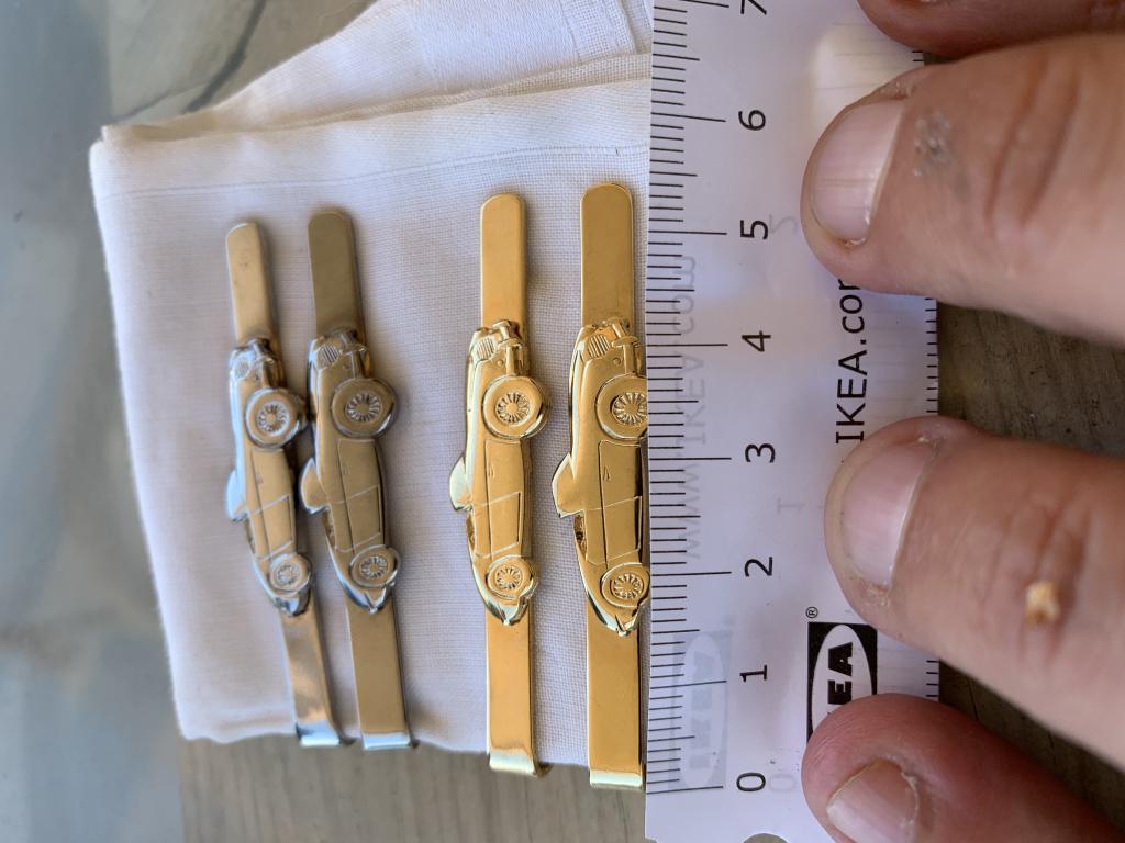 Austin-Healey alfileres de corbata chapados en oro y plateados Oldtimer Classic Car Automobilia