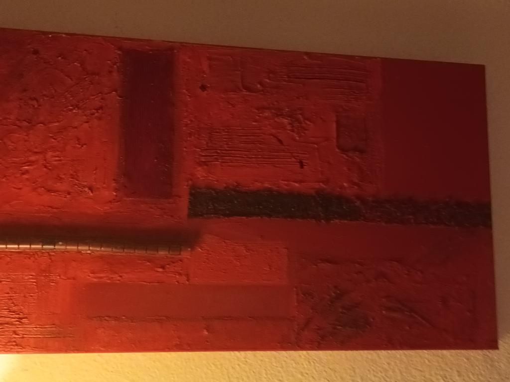 Cuadro a la venta en rojo