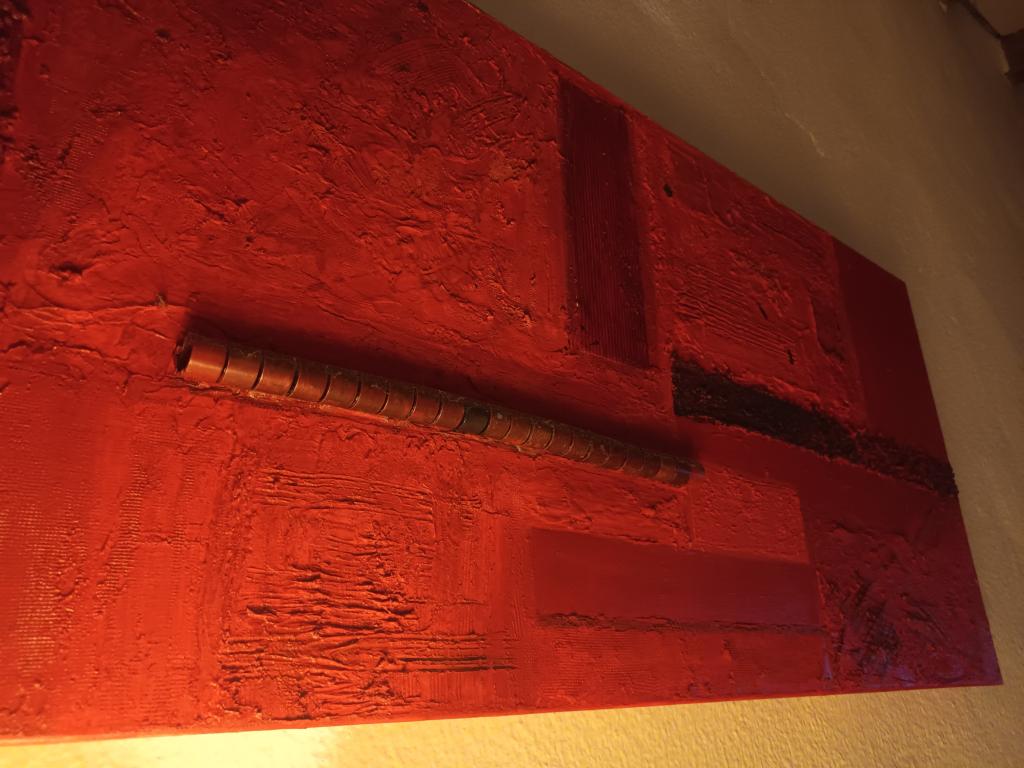 Cuadro a la venta en rojo