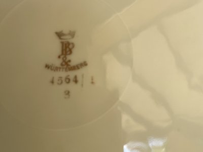 Platos de postre decorativos de los años 50