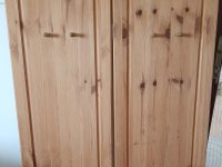Echtholz  ****  2-  teilige Wandgarderobe   ***  Kiefer gelaugt, geölt