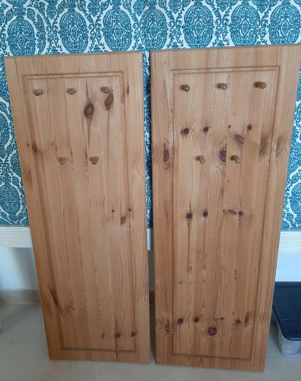 Echtholz  ****  2-  teilige Wandgarderobe   ***  Kiefer gelaugt, geölt