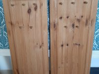 Echtholz  ****  2-  teilige Wandgarderobe   ***  Kiefer gelaugt, geölt