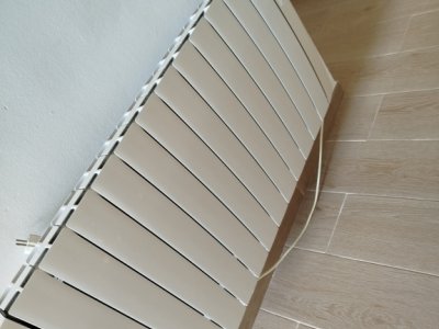 Electric heater in white, 2 years old