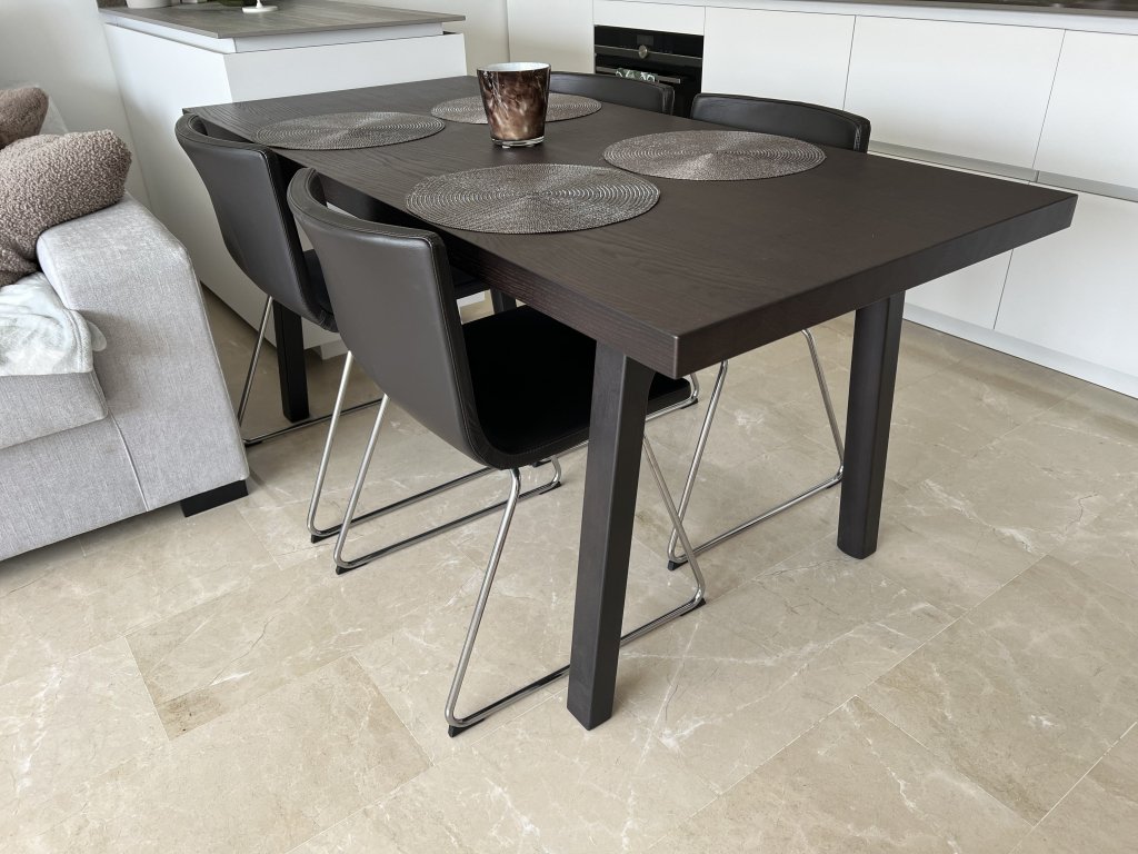 Dining table / living room table approx. 170x80 cm, brown wood-look, like new