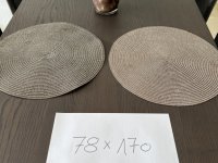 Dining table / living room table approx. 170x80 cm, brown wood-look, like new