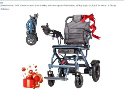 Foldable electric wheelchair, like new