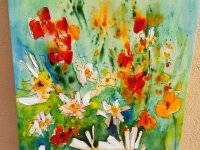 COLORFUL PICTURE Oil on canvas modern at Porto Christo