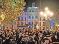 A façade is offered for advertising LLUCMAJOR PUEBLO