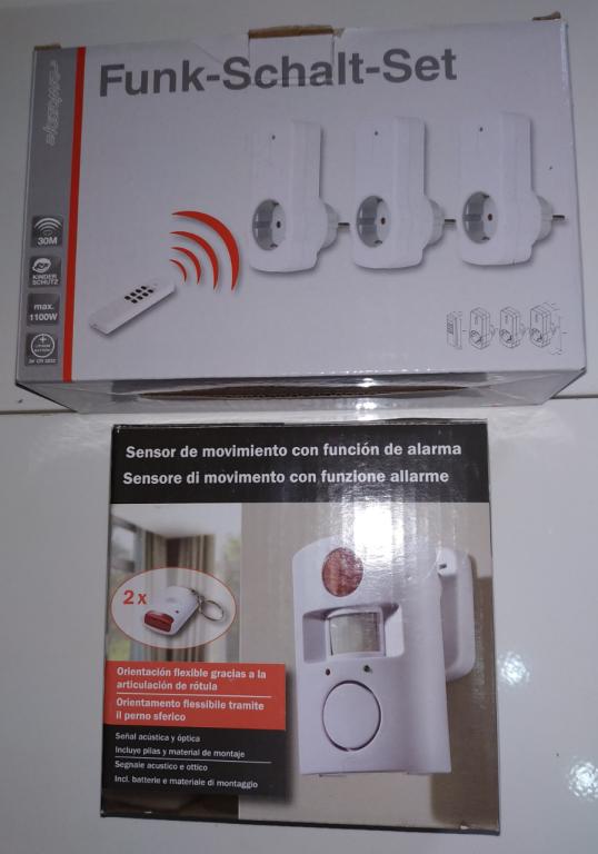 Interruptor inalámbrico con 3 receptores, + sistema de alarma