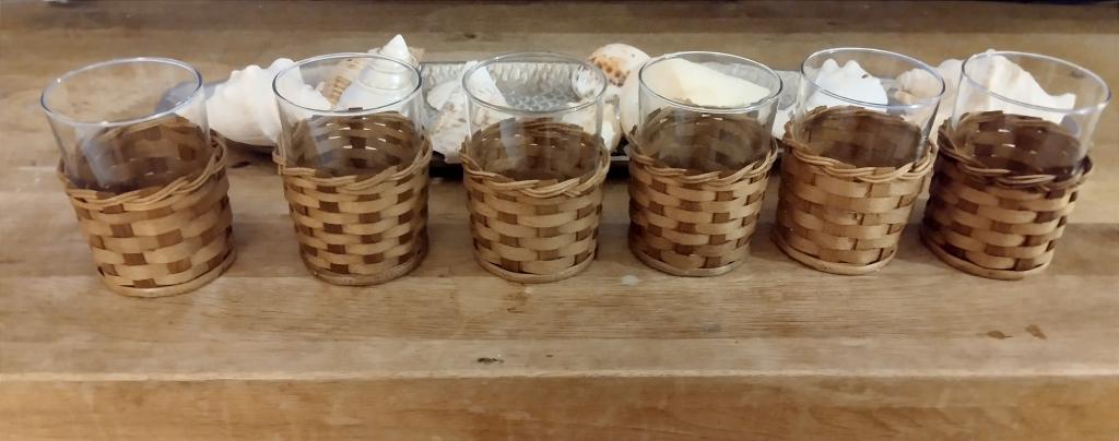 Jars with Basket Weave Holder