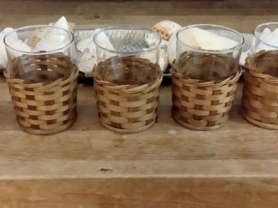 Jars with Basket Weave Holder
