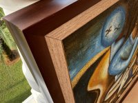 Large painting approx. approx. 74 x 62 cm Oil or Acrylic