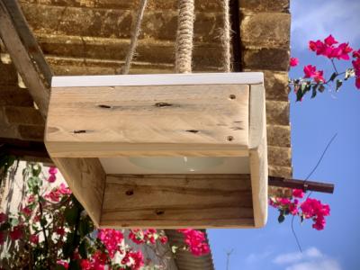 Lámpara colgante Lámpara de techo madera única Lámpara de mesa única E14