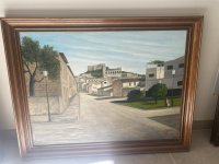 Historical Paintings Artà Vintage Wooden Frame Spanish Art