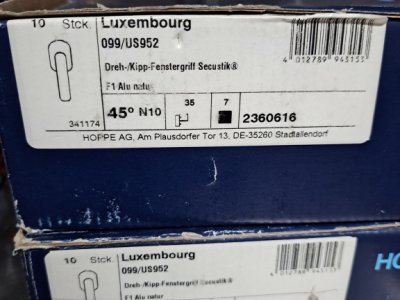 Manillas de ventana Hoppe