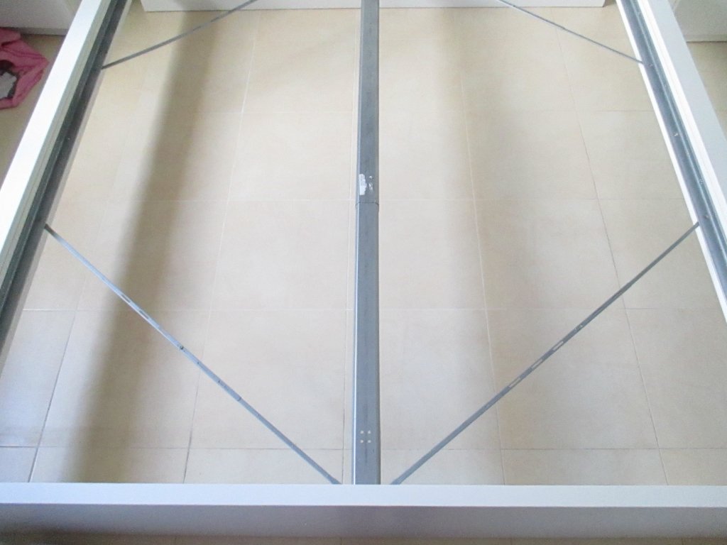 IKEA Malm double bed 180x200 cm bedside tables drawers mattresses Ikea topper TUDDAL