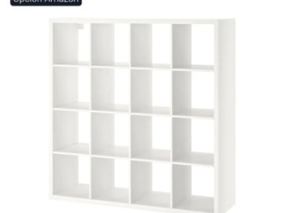 IKEA white Kallax shelf
