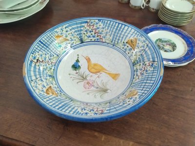 Plato de cerámica de Manises del siglo XIX