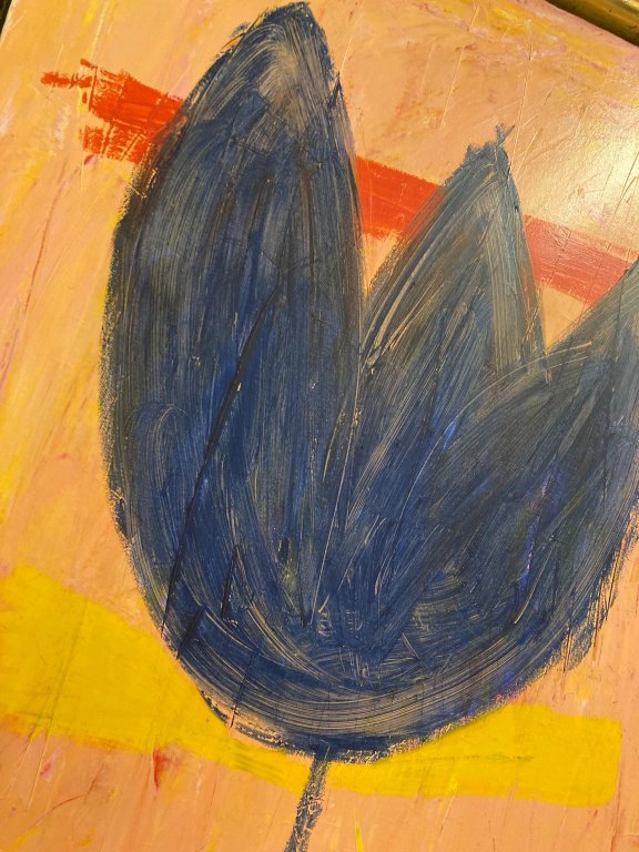 Obra de arte de Winfried Flach - "Tulipan azúl"