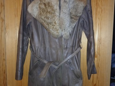 Leather coat