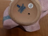 Lladro gres small peasant girl, pink