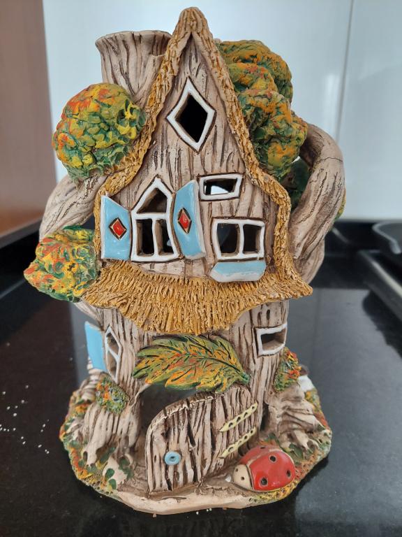 Fairy Tale House Fragrance Lamp for Oil, Incense Cone, Incense Sticks