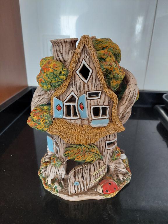 Fairy Tale House Fragrance Lamp for Oil, Incense Cone, Incense Sticks