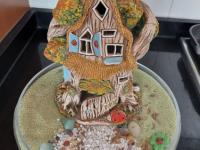 Fairy Tale House Fragrance Lamp for Oil, Incense Cone, Incense Sticks