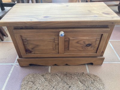 Solid wooden chest