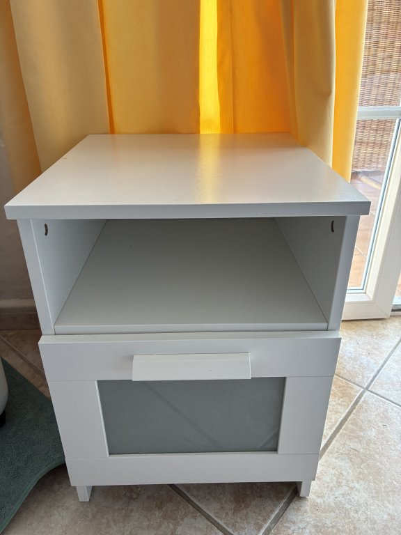 Mesita de noche blanca Ikea Malm