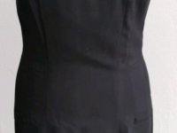 ¡NUEVO! Elegante vestido entallado del diseñador “St. Emile“, talla 34/36, negro